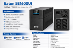 Eaton 5E1600UI 1600VA Best Line Interactive Tower UPS | 900W USB Power Backup UPS | AVR Voltage Regulation UPS for PC, Server & Office Equipment - Image 2