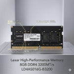 Lexar 8GB DDR4-3200 SODIMM I Best High Performance Laptop Ram I LD4AS008G-B3200GSST - Image 2