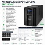 APC SMT1500IC Smart UPS 1500VA 1000W Best Line Interactive Tower UPS | Pure Sine Wave AC Backup Power System - Image 3