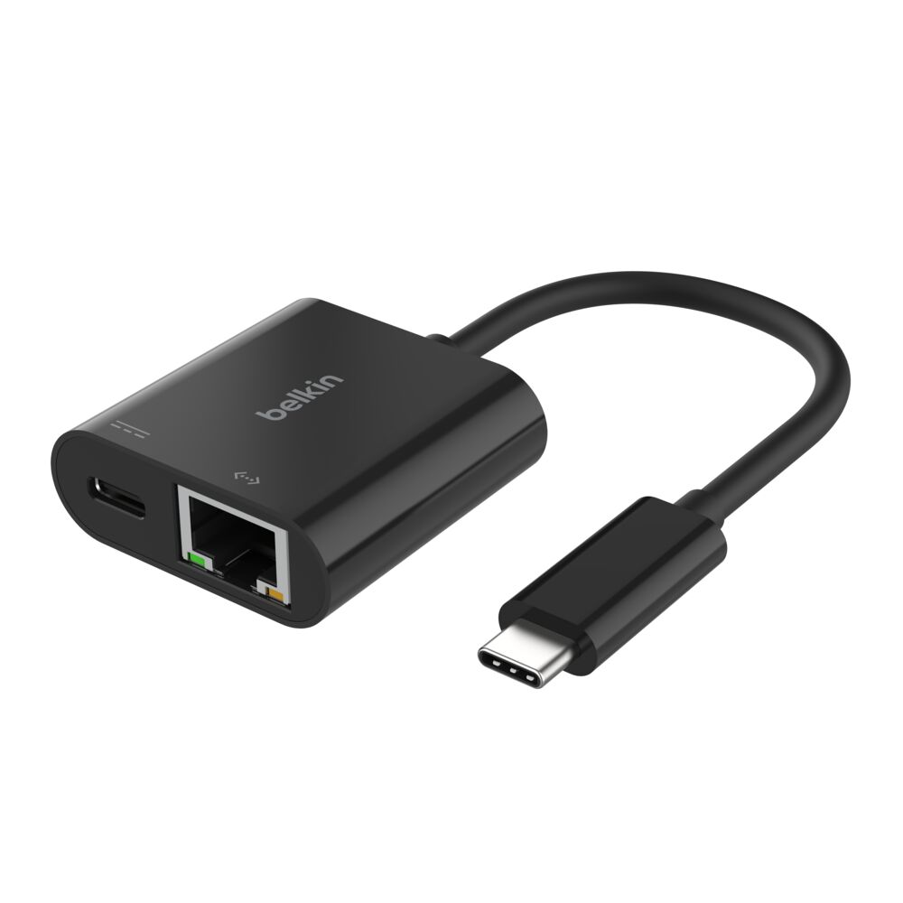5249caebbf9b51d0_INC019btBK__USB-CtoEthernet+ChargeAdapter100W_Hero_WEB (1) Belkin INC019btBK