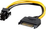 Haysenser SATA 15-Pin to 6-Pin PCI-Express PCIe Power Adapter Cable – 20cm Best Long-Lasting Cable - Image 2