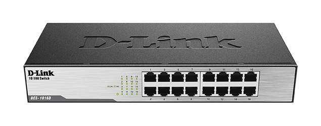 DES1016DH1Image LFront D-Link DES-1016D