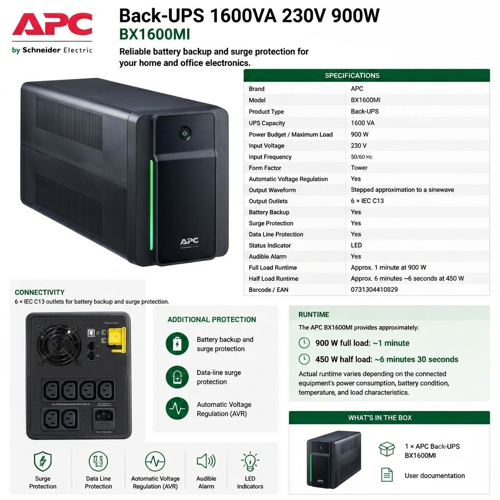 APC BX1600MI