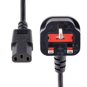 UK Plug to IEC C13 Power Cord