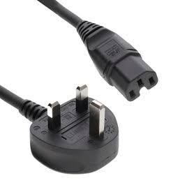 C15 UK Plug Power Cord